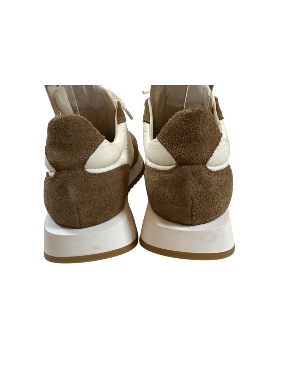 Philip Hog Womens Sneakers UK37 US 7 Suede Canvas Beige & Cream Running Shoes - Picture 5 of 10